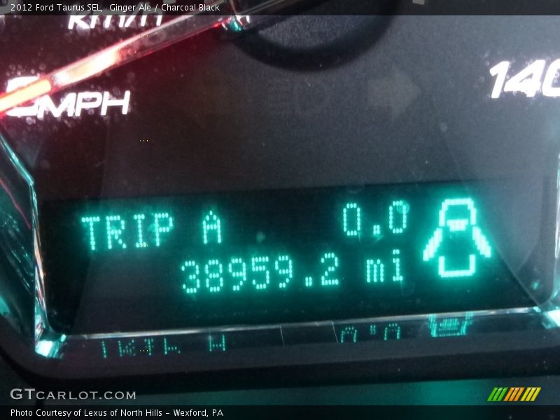 Ginger Ale / Charcoal Black 2012 Ford Taurus SEL