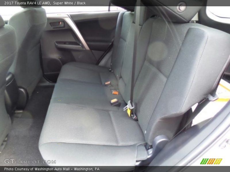 Super White / Black 2017 Toyota RAV4 LE AWD