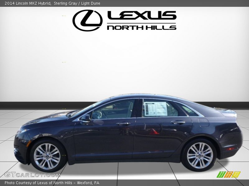 Sterling Gray / Light Dune 2014 Lincoln MKZ Hybrid