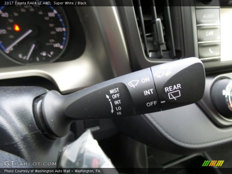 Super White / Black 2017 Toyota RAV4 LE AWD