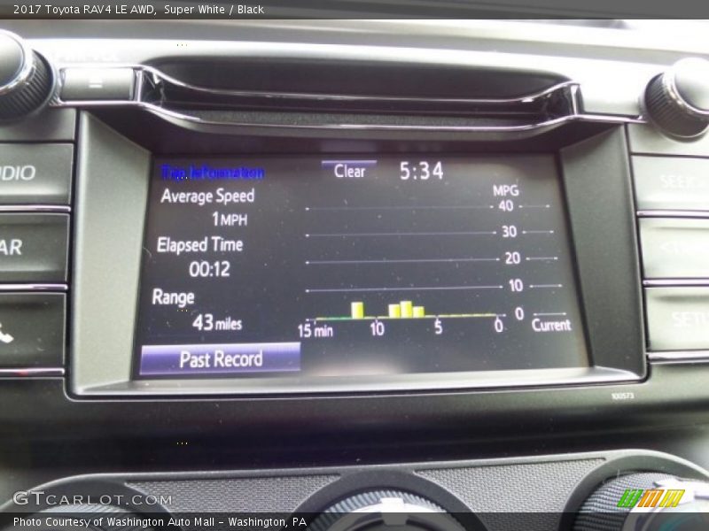Super White / Black 2017 Toyota RAV4 LE AWD