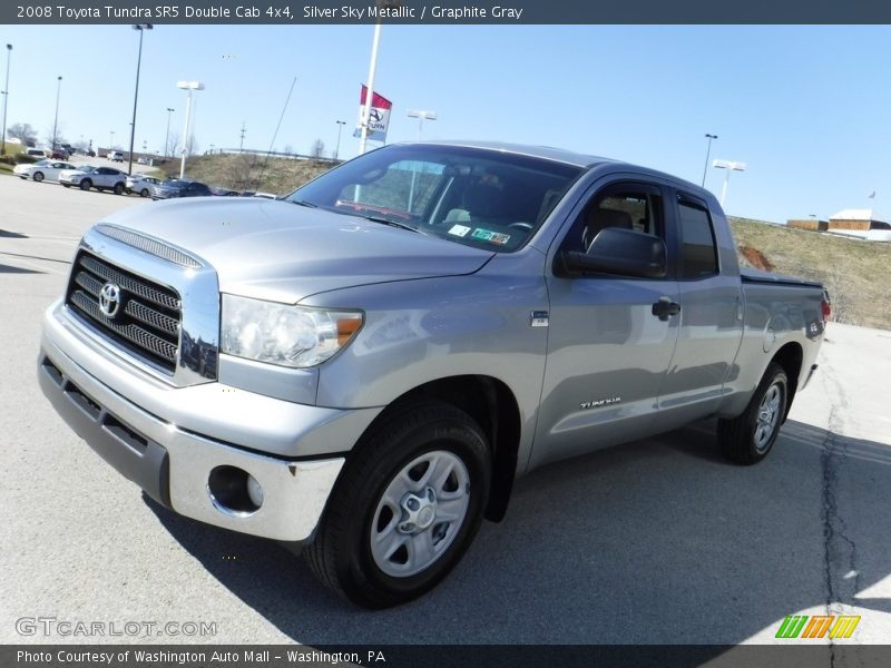 Silver Sky Metallic / Graphite Gray 2008 Toyota Tundra SR5 Double Cab 4x4