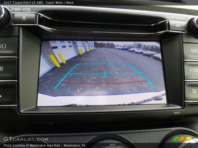 Super White / Black 2017 Toyota RAV4 LE AWD