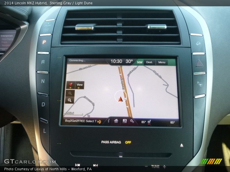 Sterling Gray / Light Dune 2014 Lincoln MKZ Hybrid