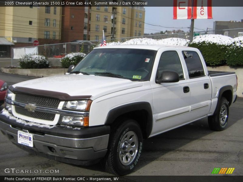 Summit White / Dark Charcoal 2005 Chevrolet Silverado 1500 LS Crew Cab 4x4