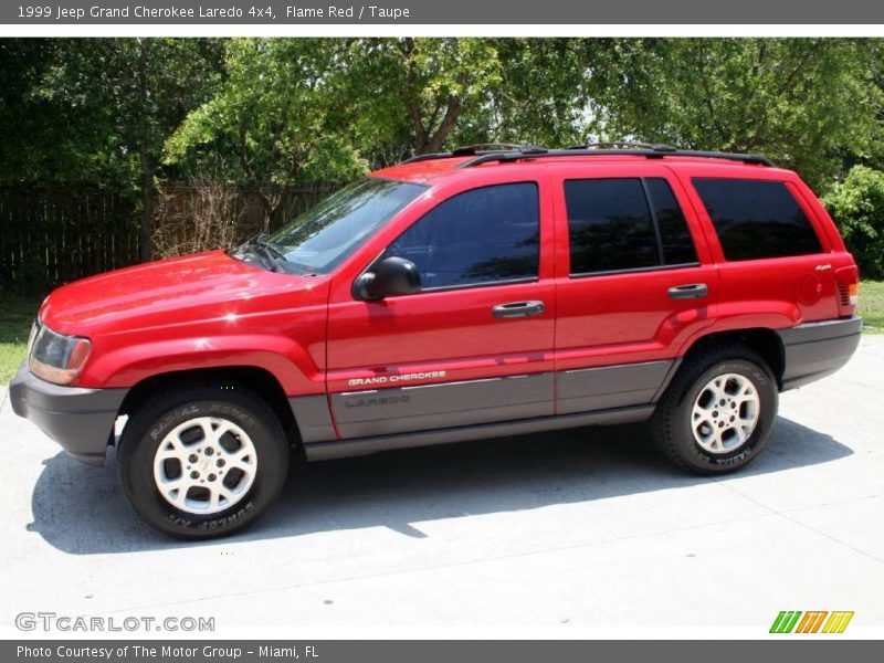 Flame Red / Taupe 1999 Jeep Grand Cherokee Laredo 4x4