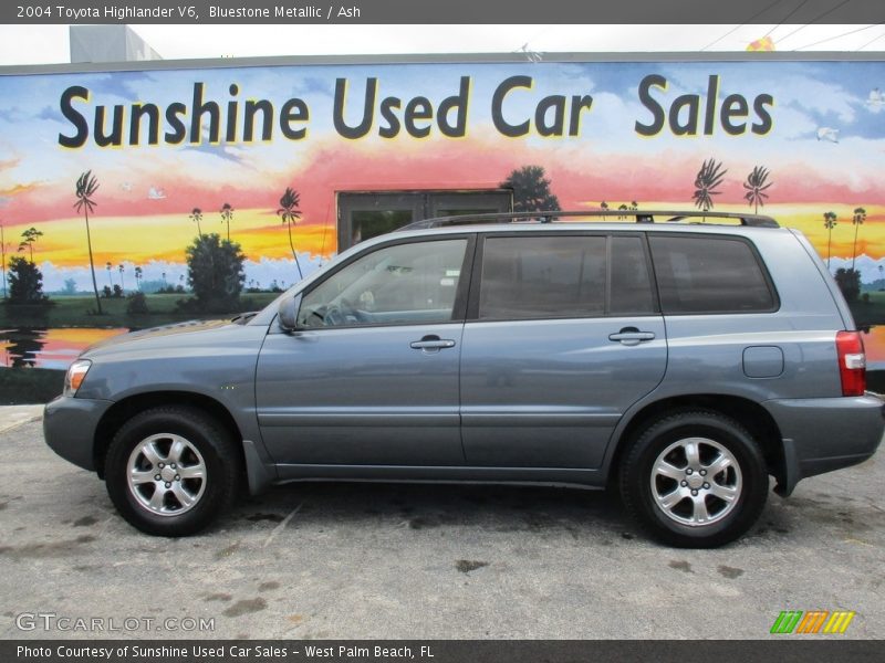 Bluestone Metallic / Ash 2004 Toyota Highlander V6