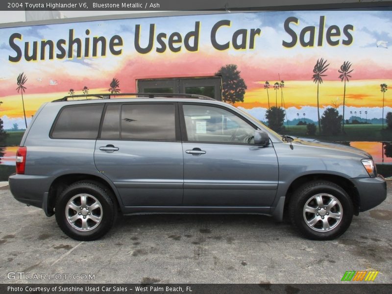 Bluestone Metallic / Ash 2004 Toyota Highlander V6