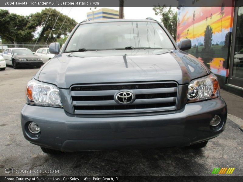 Bluestone Metallic / Ash 2004 Toyota Highlander V6