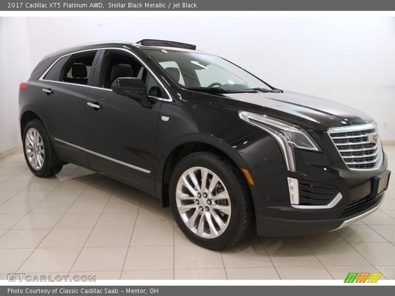 Stellar Black Metallic / Jet Black 2017 Cadillac XT5 Platinum AWD