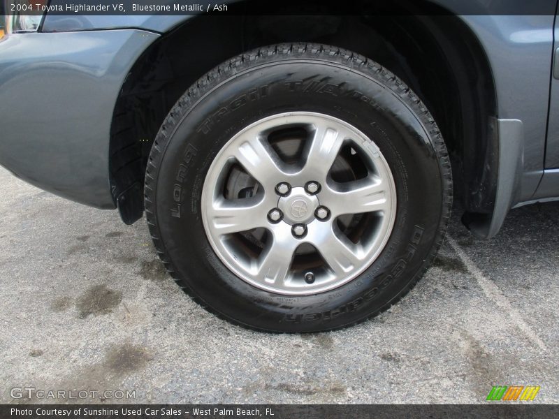 Bluestone Metallic / Ash 2004 Toyota Highlander V6