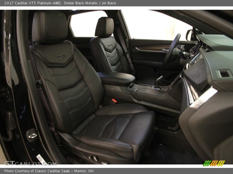 Stellar Black Metallic / Jet Black 2017 Cadillac XT5 Platinum AWD