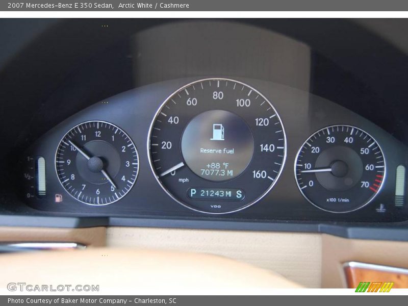Arctic White / Cashmere 2007 Mercedes-Benz E 350 Sedan