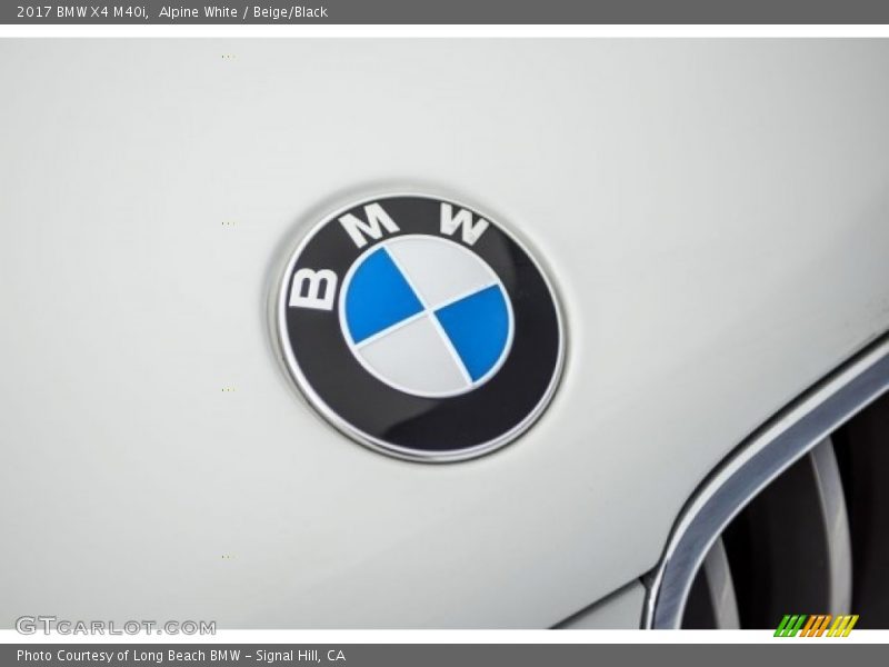 Alpine White / Beige/Black 2017 BMW X4 M40i