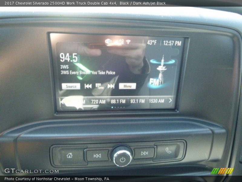 Black / Dark Ash/Jet Black 2017 Chevrolet Silverado 2500HD Work Truck Double Cab 4x4