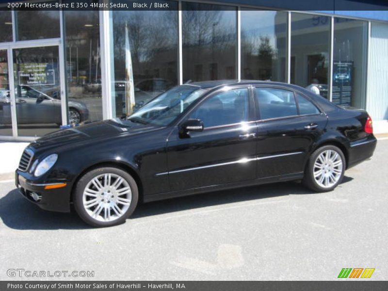 Black / Black 2007 Mercedes-Benz E 350 4Matic Sedan