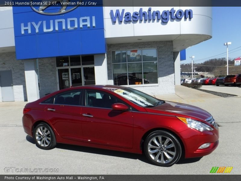 Venetian Red / Gray 2011 Hyundai Sonata SE 2.0T