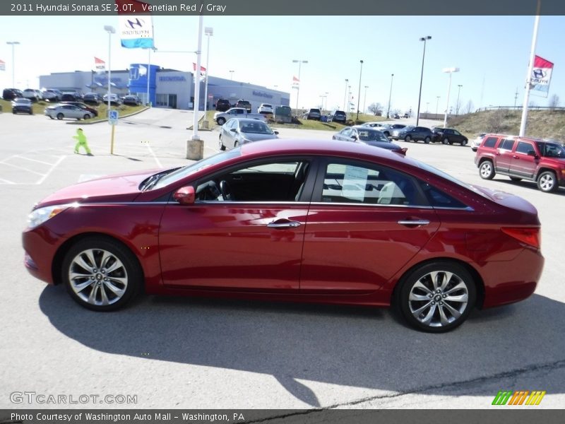 Venetian Red / Gray 2011 Hyundai Sonata SE 2.0T
