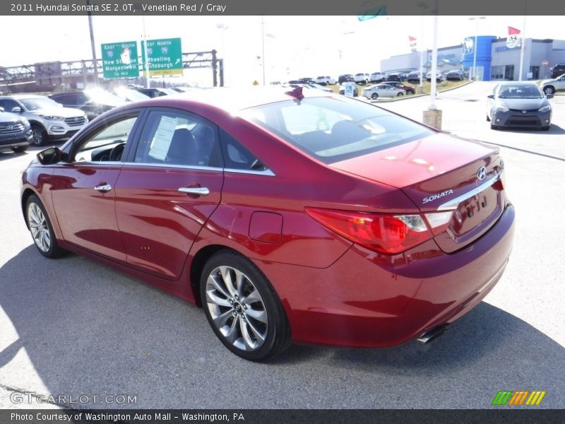 Venetian Red / Gray 2011 Hyundai Sonata SE 2.0T