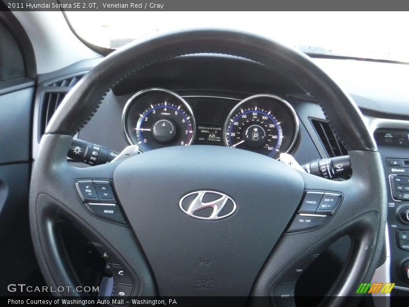 Venetian Red / Gray 2011 Hyundai Sonata SE 2.0T