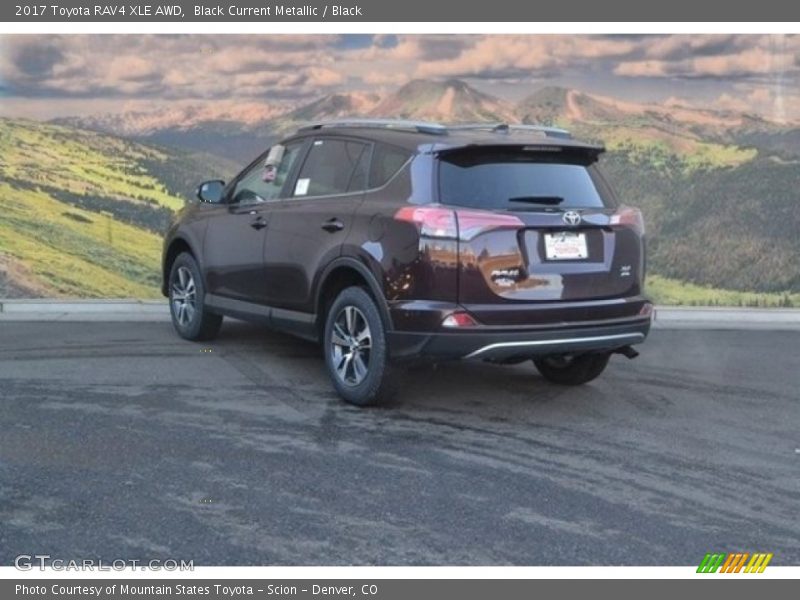 Black Current Metallic / Black 2017 Toyota RAV4 XLE AWD