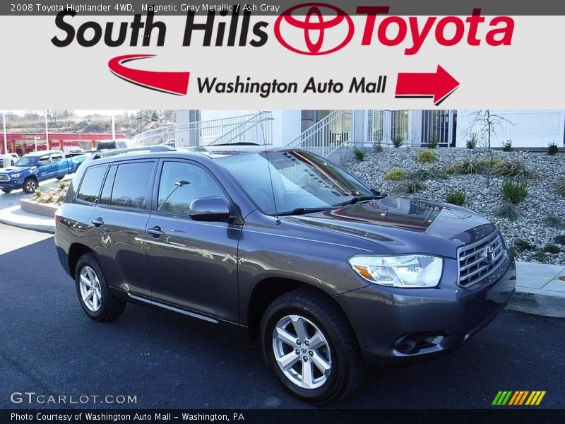 Magnetic Gray Metallic / Ash Gray 2008 Toyota Highlander 4WD