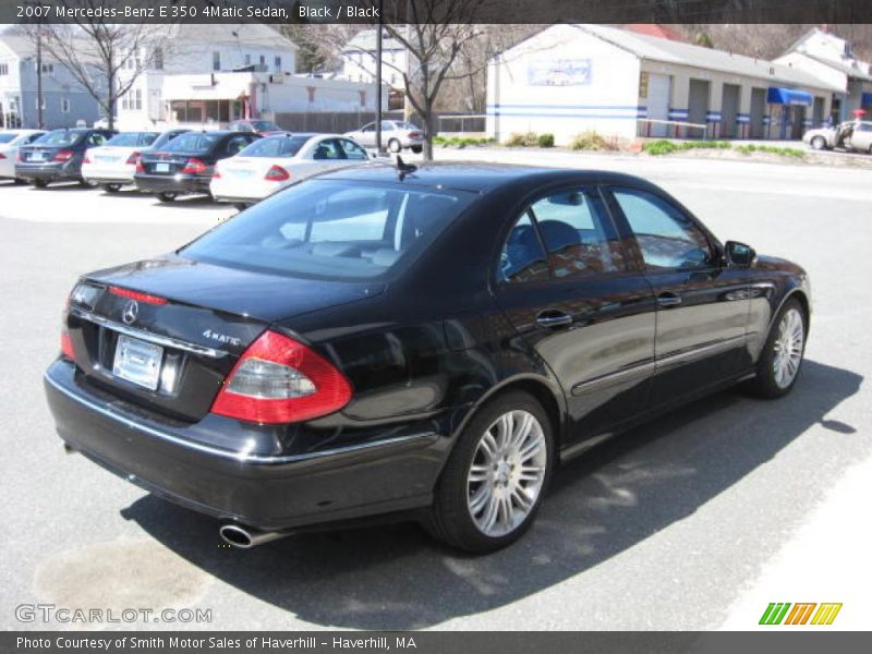 Black / Black 2007 Mercedes-Benz E 350 4Matic Sedan