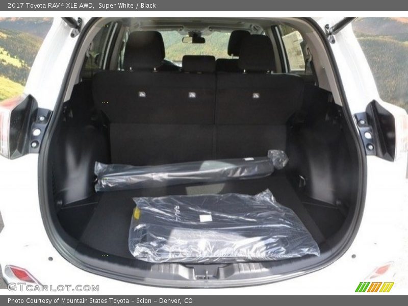 Super White / Black 2017 Toyota RAV4 XLE AWD