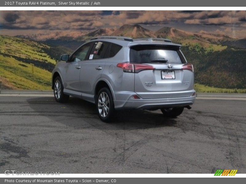 Silver Sky Metallic / Ash 2017 Toyota RAV4 Platinum