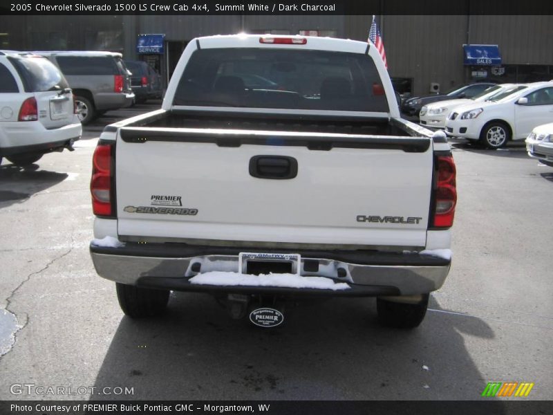 Summit White / Dark Charcoal 2005 Chevrolet Silverado 1500 LS Crew Cab 4x4