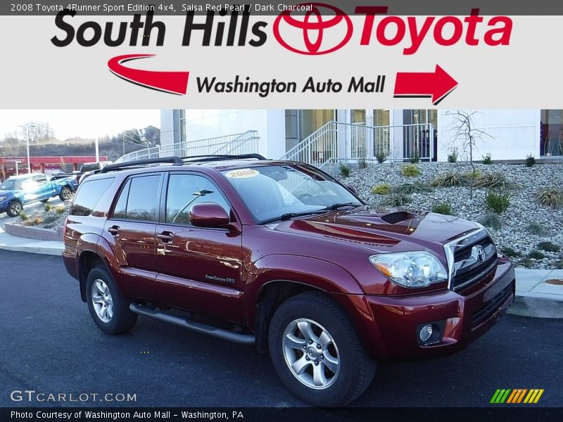 Salsa Red Pearl / Dark Charcoal 2008 Toyota 4Runner Sport Edition 4x4