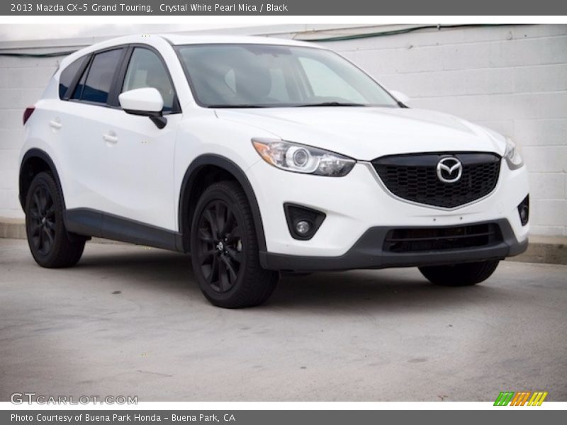 Crystal White Pearl Mica / Black 2013 Mazda CX-5 Grand Touring