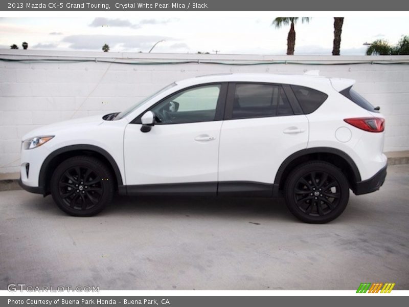 Crystal White Pearl Mica / Black 2013 Mazda CX-5 Grand Touring