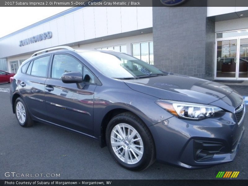 Carbide Gray Metallic / Black 2017 Subaru Impreza 2.0i Premium 5-Door