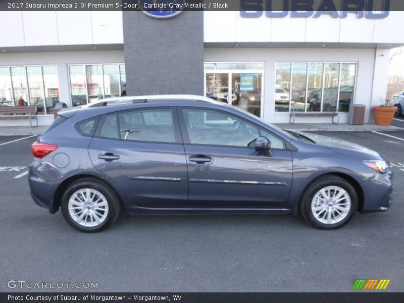 Carbide Gray Metallic / Black 2017 Subaru Impreza 2.0i Premium 5-Door