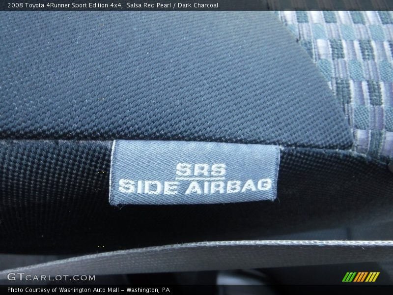 Salsa Red Pearl / Dark Charcoal 2008 Toyota 4Runner Sport Edition 4x4