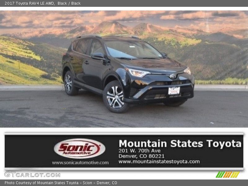 Black / Black 2017 Toyota RAV4 LE AWD