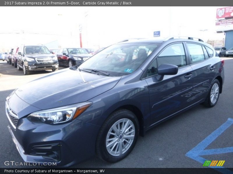 Carbide Gray Metallic / Black 2017 Subaru Impreza 2.0i Premium 5-Door