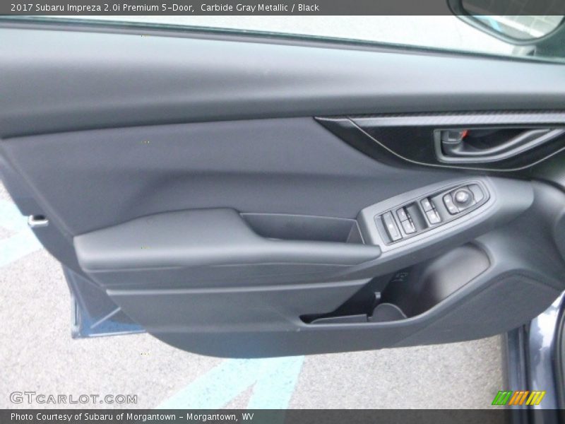 Carbide Gray Metallic / Black 2017 Subaru Impreza 2.0i Premium 5-Door