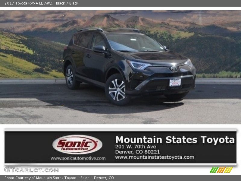 Black / Black 2017 Toyota RAV4 LE AWD