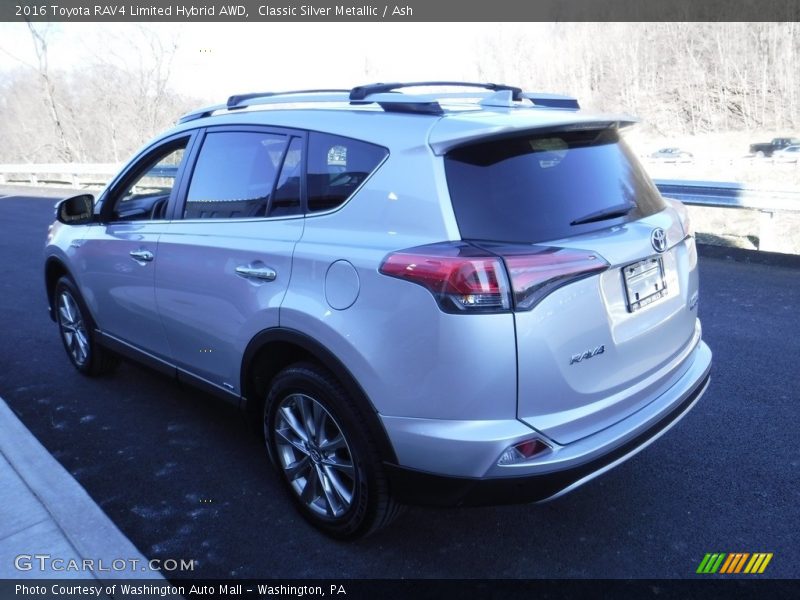Classic Silver Metallic / Ash 2016 Toyota RAV4 Limited Hybrid AWD