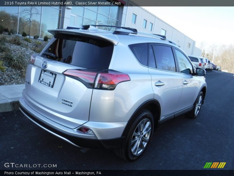 Classic Silver Metallic / Ash 2016 Toyota RAV4 Limited Hybrid AWD