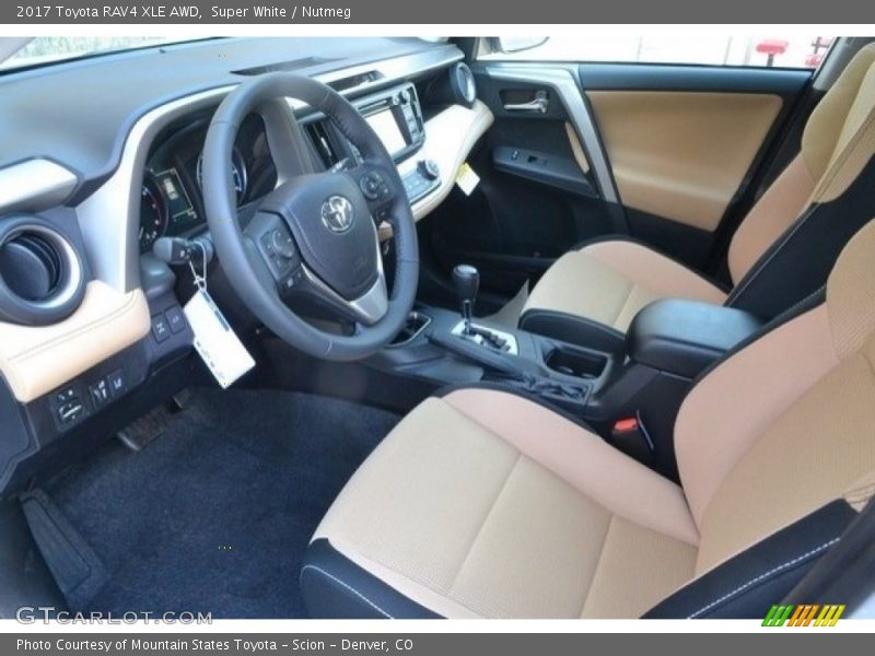 Super White / Nutmeg 2017 Toyota RAV4 XLE AWD