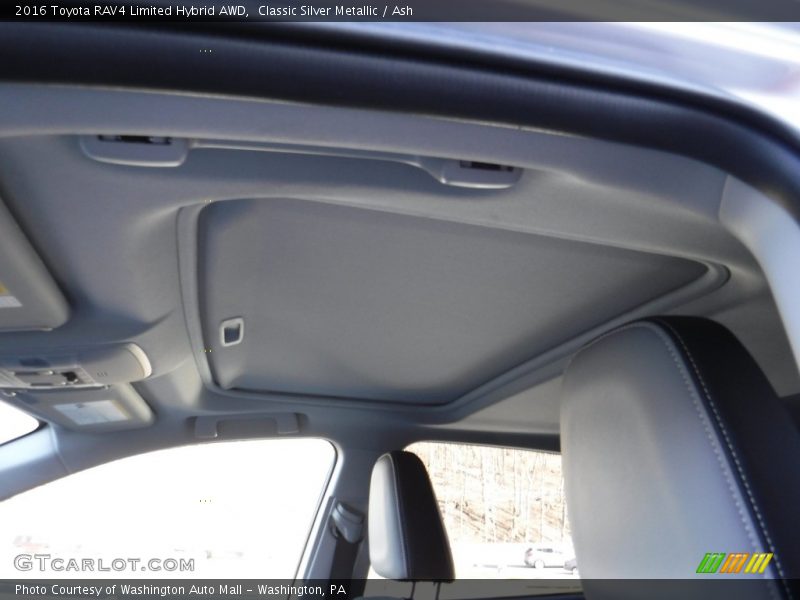 Classic Silver Metallic / Ash 2016 Toyota RAV4 Limited Hybrid AWD