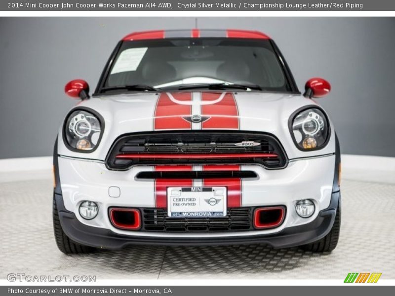 Crystal Silver Metallic / Championship Lounge Leather/Red Piping 2014 Mini Cooper John Cooper Works Paceman All4 AWD