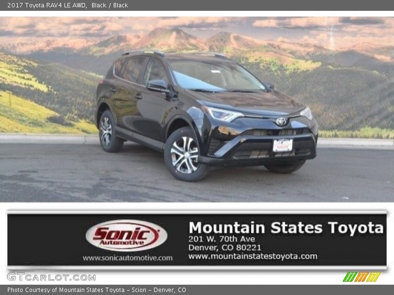 Black / Black 2017 Toyota RAV4 LE AWD