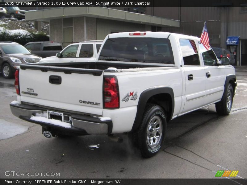 Summit White / Dark Charcoal 2005 Chevrolet Silverado 1500 LS Crew Cab 4x4