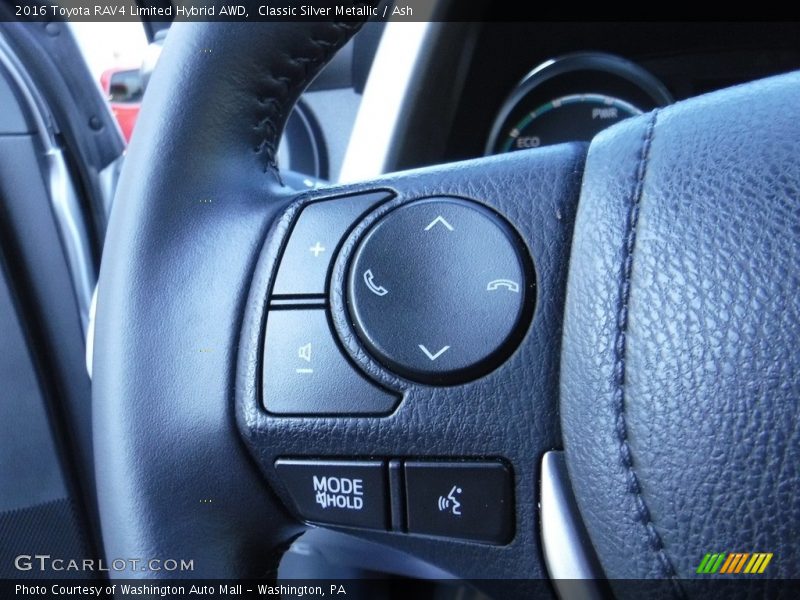 Classic Silver Metallic / Ash 2016 Toyota RAV4 Limited Hybrid AWD