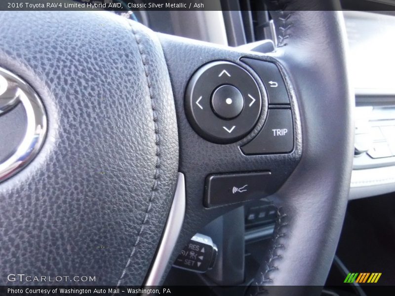 Classic Silver Metallic / Ash 2016 Toyota RAV4 Limited Hybrid AWD