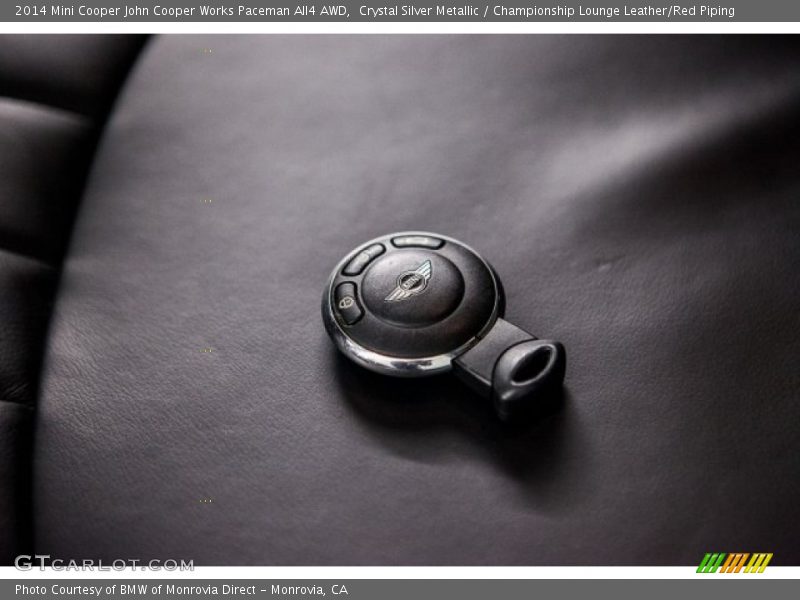 Crystal Silver Metallic / Championship Lounge Leather/Red Piping 2014 Mini Cooper John Cooper Works Paceman All4 AWD